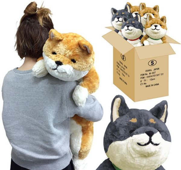 2019 Japan Anime Shiba Inu Plush Dog Toy Giant Animals Dog Doll Akita Toys Strips Nap Pillow For Children Friend 80cm 31inch From Glamorousparty