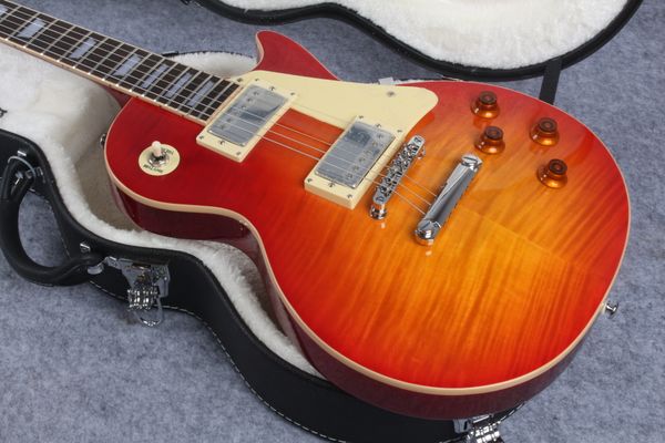 

electric guitar tiger flame guitar