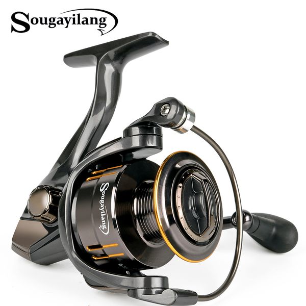 

sougayilang 2000-5000 series spinning fishing reel 13+1bb right left hand interchangeable fishing coil wheel