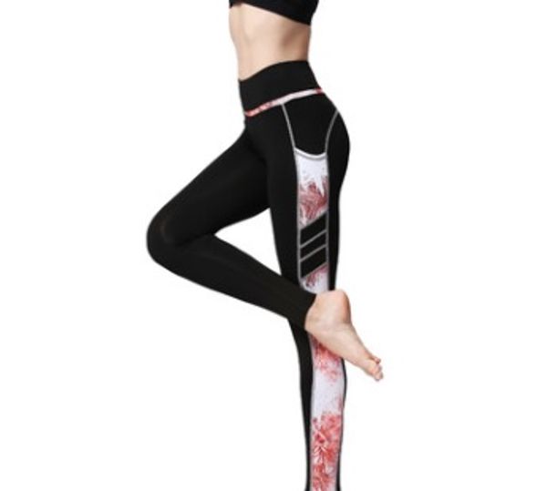 

the women yoga pants fitness pant women sports pant, White;red