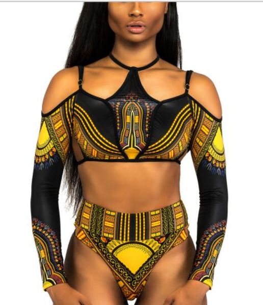 

popular large big plus women one piece decors color matching leopard print africa bikinis sets swimwear swimsuit girl
