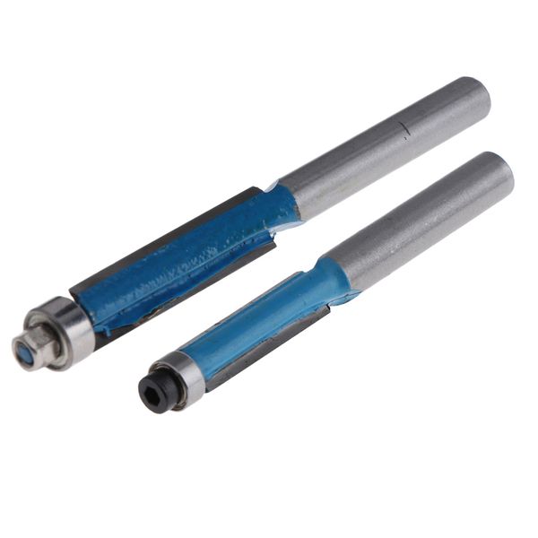

2pcs bearing flush trim router bit with alloy tipped router bit cutter tools