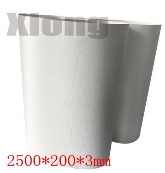 

2500x200x3mm pvc white food grade transmission conveyor belt industrial belt