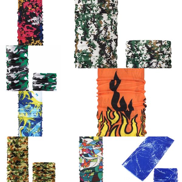 

h9tgw быстрая доставка 3d спорт шеи маска велосипед рыбалка шарф банданы щит лицо череп повязка бандана головные уборы кольцо шарф велосипед, Black