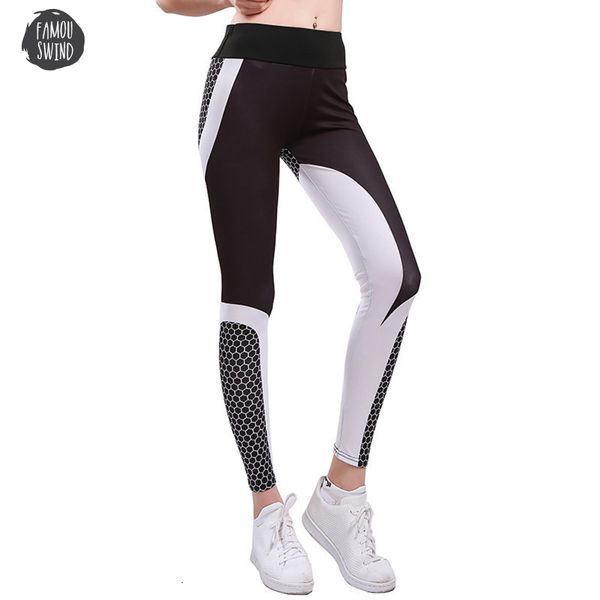 

new fashion women leggings elasticity high fitness polyester print mesh stitching trousers breathable slimming girl leggings drop shipping, Black