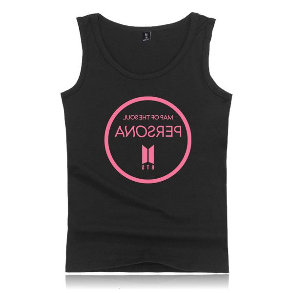 

map of bts the soul persona leisure time easy vest, Black;green