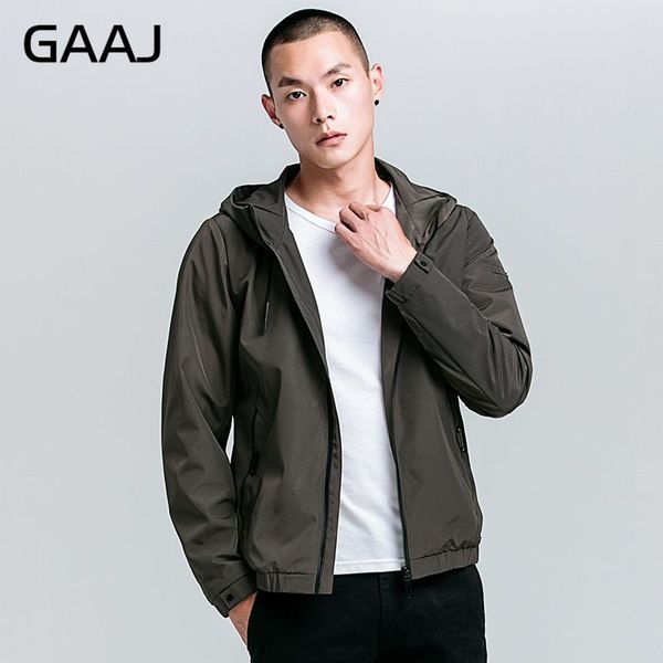 

gaaj outdoor jacket hooded men autumn winter casual solid fashion bomber overcoat jackets men's streetwear 3xl 4xl h9r14#, Black;brown
