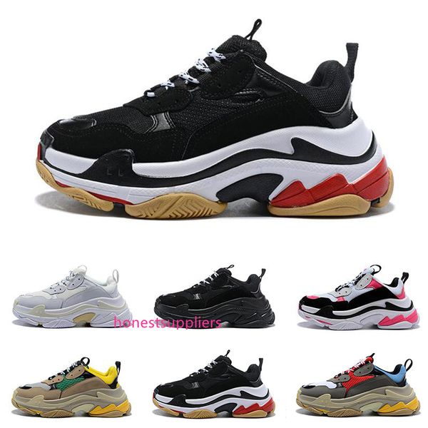 

fashion designer paris 17fw triple-s triple s sneaker desi luxury dad shoes for men s women beige black sports running shoes 36-45