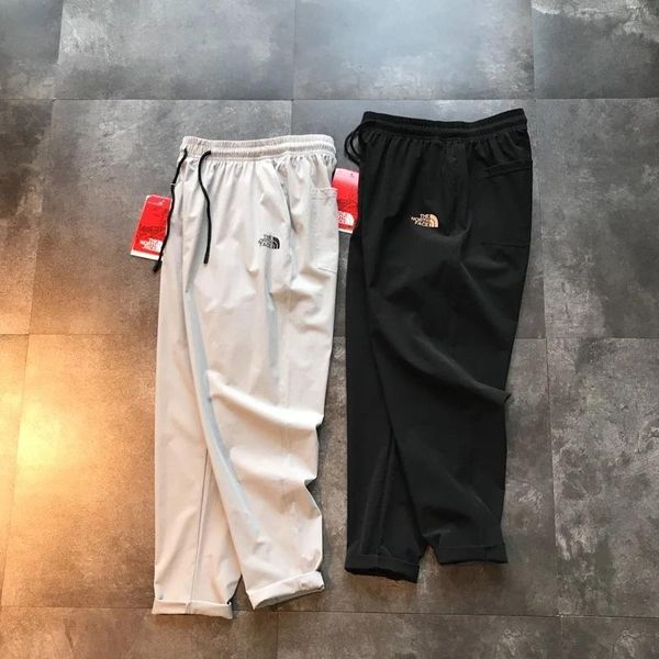 

19s luxurious brand design the north long pants terry trousers all-match fashion hip-hop high streetwear cool sports face trousers, Camo;black