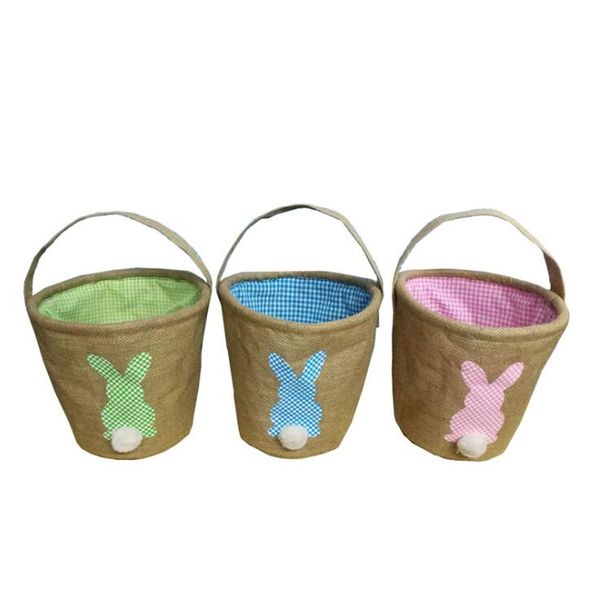 

мода easter белье корзина double воспитанного basket милых подарки tote сумка кролик burlap сумка партия фавор 24 * 35см lxl494-a