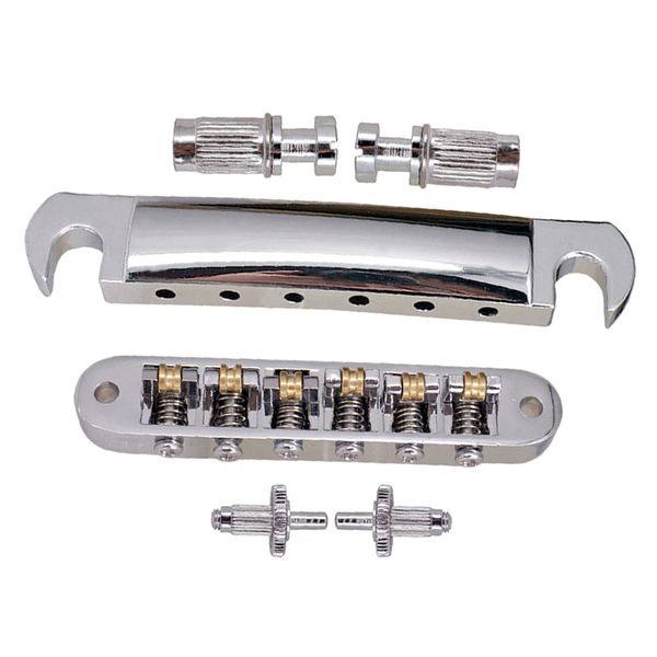 

a set roller saddle bridge tail bridge for epi lp electric guitar