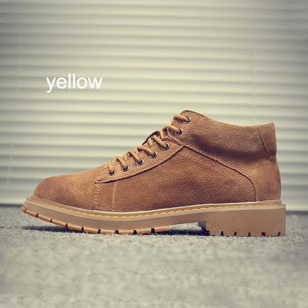 

men martin winter cotton boots working boots fashion shoes plus cotton genuine leather boots for mens ankle shoes zy990, Black