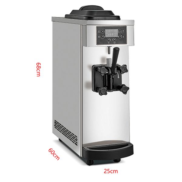 Comercial Mini Macio Soft Cream Machine 12L Inteligente Máquina de Sorvete Automático Um Sabor Sorvete Fazendo Máquina