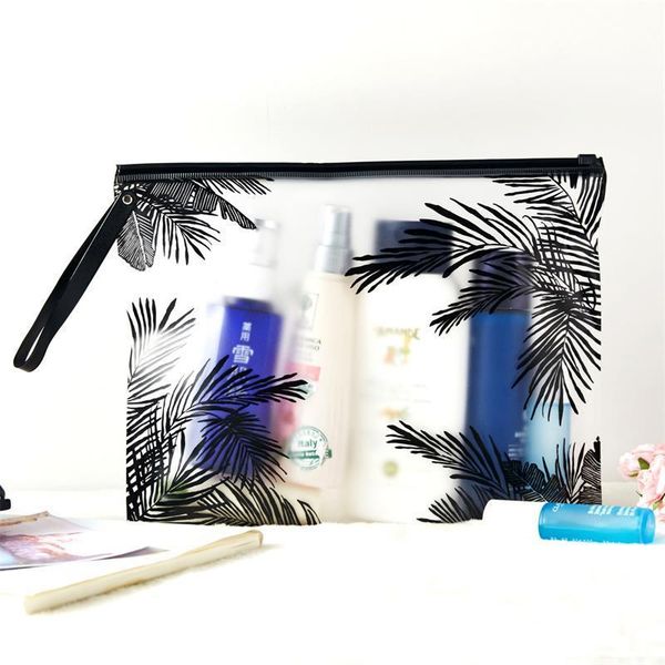 

three models travel women cosmetic bag pvc transparent makeup bag toiletry brush bags organizer necessary case bath wash box