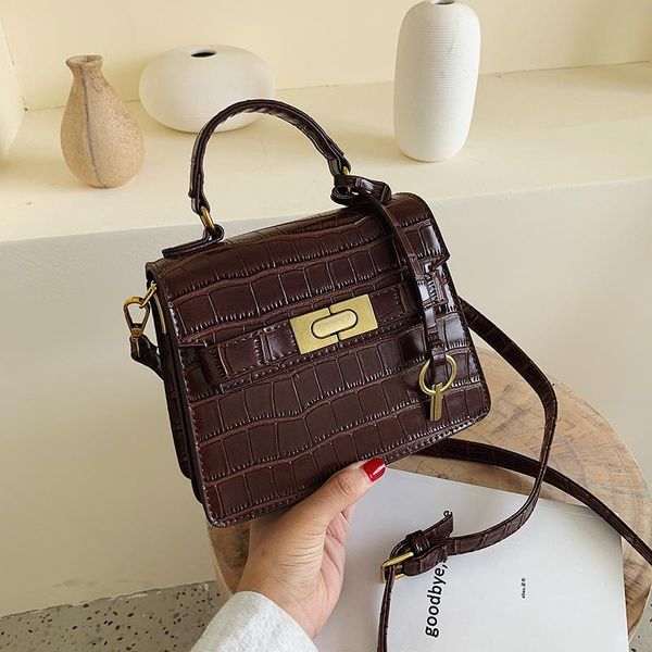 

designer-2019 handbag alligator new lady bag pu leather bags simple tote bag designer handbag messenger crossbody bag damai/7