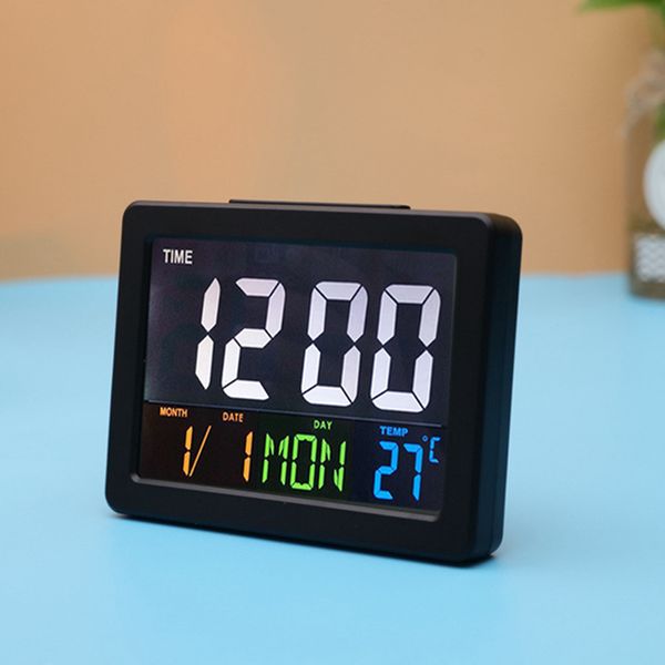 

digital large calendar deskelectronic lcd display multifunction clock temperature led gift alarm home