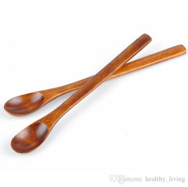 

new trendy wooden honey spoon for honey jar long handle mixing spoon coffee stirrer natural wood spoon cooking tableware