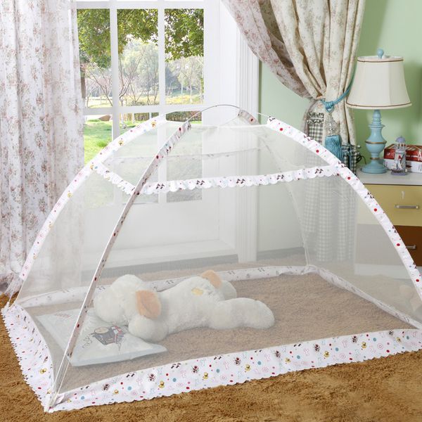 

baby's mosquito net baby crib portable outdoor foldable capped mosquito net