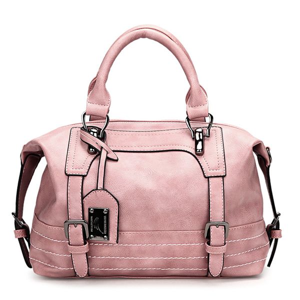 

women handbag boston women shoulder bag leather rivets tassel pink messenger bag luxury handbags bags designer vintage