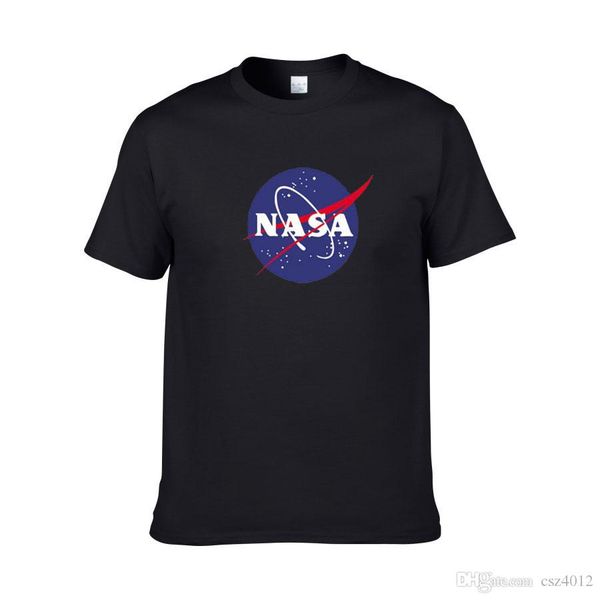 

2020 white nasa space tshirt retro t-shirt harajuku men cotton shirts nasa graphics t shirt casual white black shirt men tee