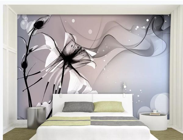 

wallpaper for walls 3 d for living room misty lily modern background wall