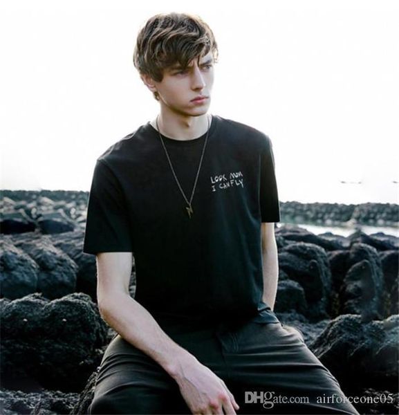 

мода мужские тройники летние буквы печати мужские футболки смотреть мама я могу летать фестиваль топы трэвис скотт astroworld, White;black