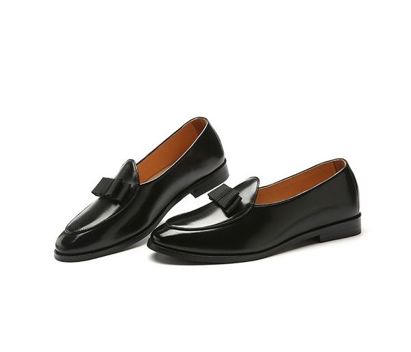 

2020 new design gradine color wingtip formal shoes men pointed toe casual wedding party liesure dress shoes, Black
