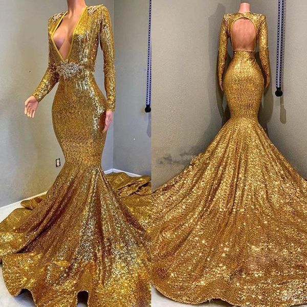 

арабский золото блестками русалка длинные вечерние платья 2020 sexy backless плюс размер формальные театрализованное платье пром платья деше, Black;red