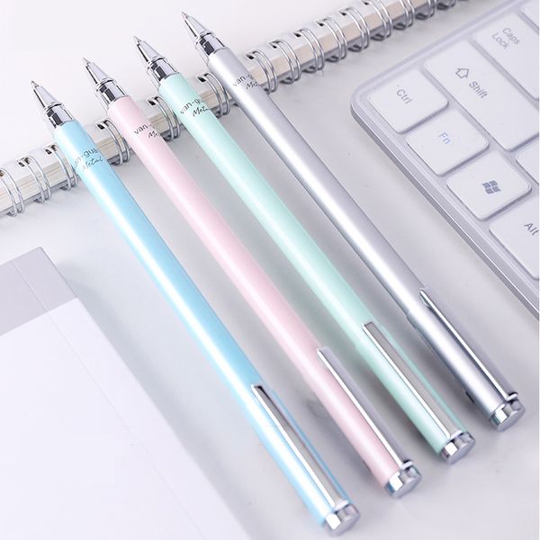

deli metal pen neutral pen s83 business office signature 0.5mm student exam special black carbon writing painting tools