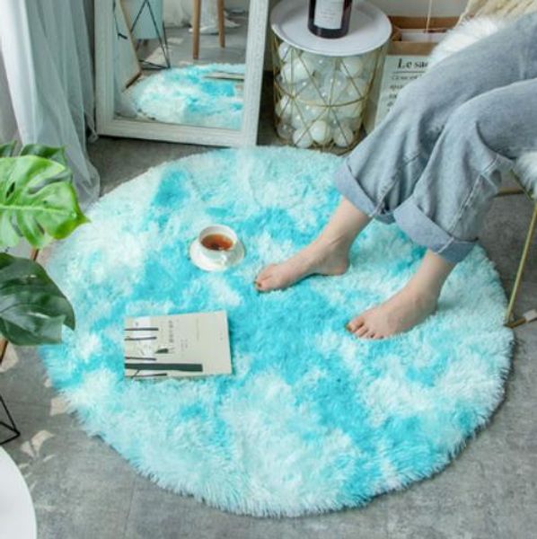 

2019 new sales shaggy round rug extra soft anti-skid carpet for living room bedroom children room