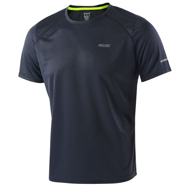 

brand men's t-shirt quick dry breathable fitness t-shirts men jersey sports running shirt slim fit men's t-shirts running, Black;blue