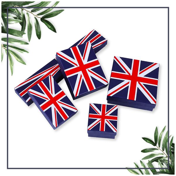

[ddisplay]the union jack jewelry gift box glamour ring boxes great britain earring small jewelry display fineness necklace blue package box, Black;white