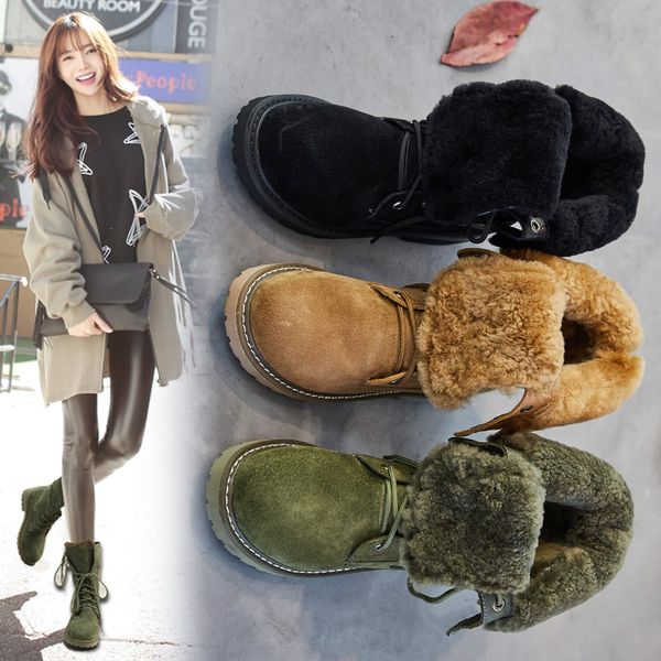 

2019 winter new leather thickened high boots women's soft boots, Black