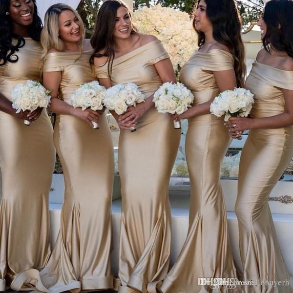 

2019 new mermaid champagne bridesmaid dresses country wedding guest dress plus size african formal dresses party maid of honor, White;pink