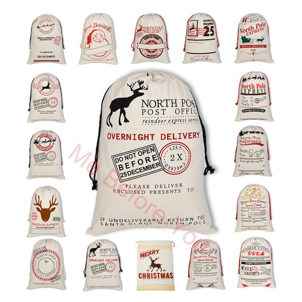 

christmas bag santa sack canvas bag for gifts special delivery extra large size santa claus gift bags xmas decoration jk1910