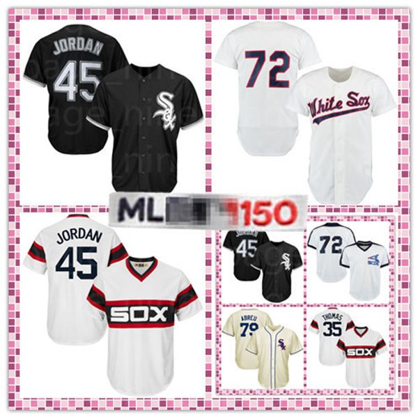 

Chicago 45 Michael White Sox Baseball Jersey Jose Abreu Bo Jackson Frank Thomas 21 Todd Frazier Moncada Jerseys