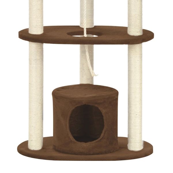 

scratching post with sisal scratching posts brown 160 cm other bird supplies