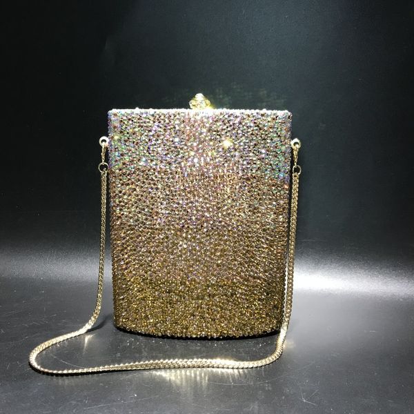 

xiyuan women gold crystal clutch purse for wedding evening bags rhinestone diamond handbags party cocktail wallet bag