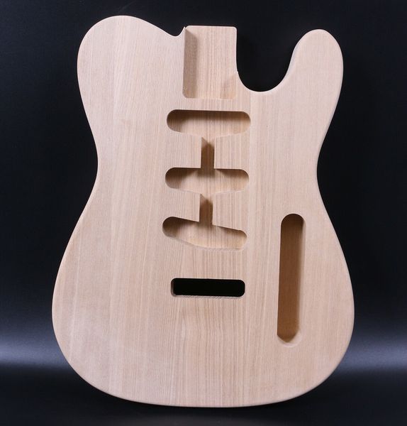 

fit sss electric guitar body ash wood diy&replacement project unfinished p2