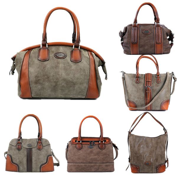 

2019 женщины щетка из натуральной кожи сумки девушки ретро большой емкости мешка плеча роскошные дизайнерские crossbody сумки женские totes