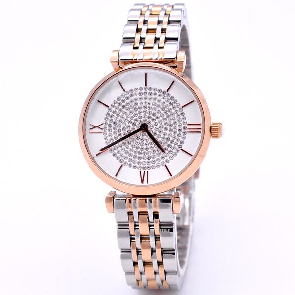 

drop shipping ar1926 montres brand ar1925 fashion woman luxury watches quality dress orologio ar reloj high ar1909 + box wristwatches a qvfs, Slivery;brown