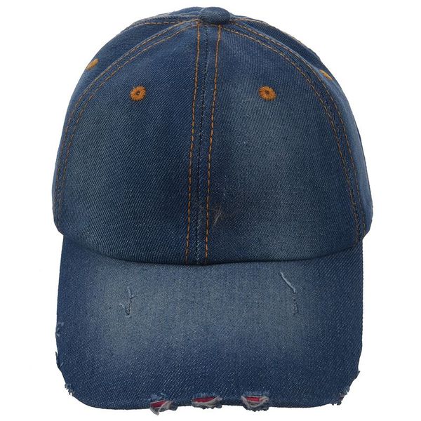 

fashion men women sport hat casual denim baseball ball cap sun plain hats blue, Blue;gray