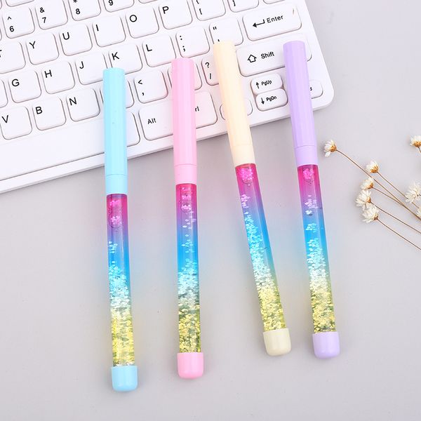 

cute quicksand gel pen school supplies stationery