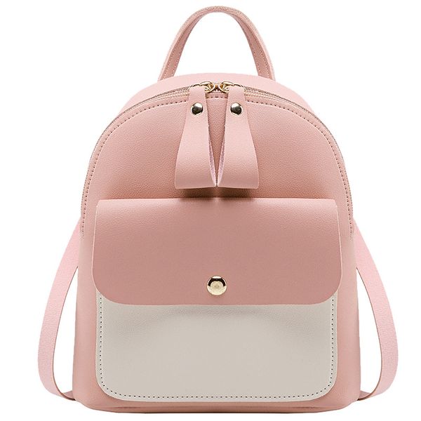 

fashion mini women backpack shoulder crossbody bag soft touch multifunction small backpack girl purse student school backpacks