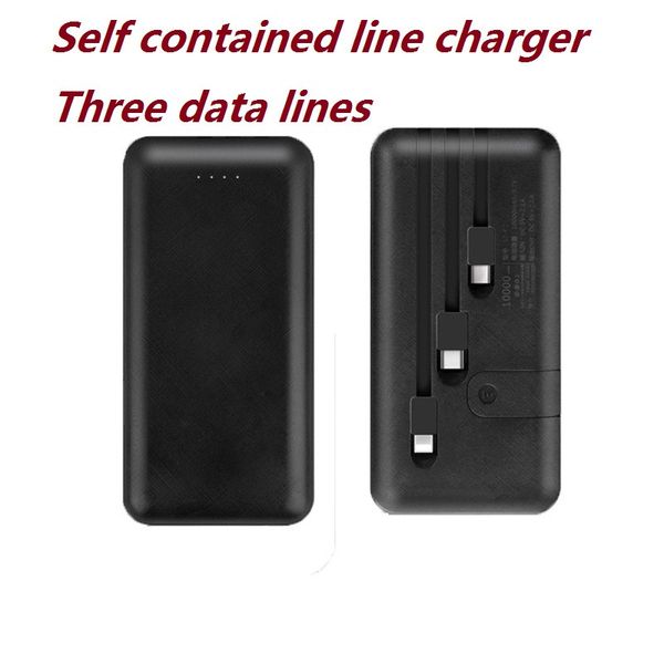 

with three data lines 10000 mah new style power bank external battery portable power bank charger for phone samsung ipad mobile phone