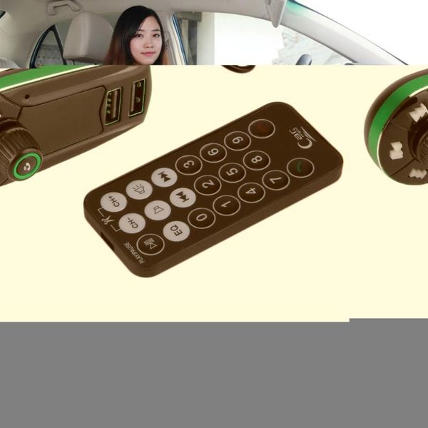 

portable fm transmitter bluetooth fm modulators car audio mp3 player usb output wireless car kit charger blue high quality