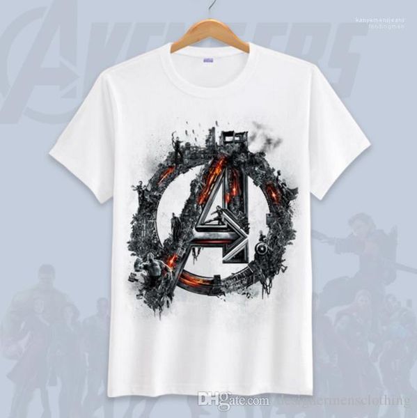 

cartoon 3d print short sleeve colorful marvel fashion tees avengers endgame summer mens tshirts hot, White;black