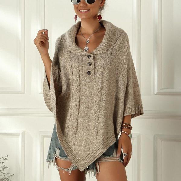 

fashion women leisure loose pullovers long sleeve knitted sweaters irregular turn down collar sweater pullovers ladies, White;black