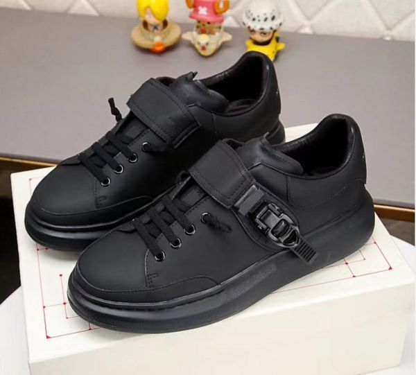 

новый сезон дизайнер обуви моды люкс женская обувь мужская кожа узелок платформы крупногабаритные подошва кроссовки белый черный повседневны, Black