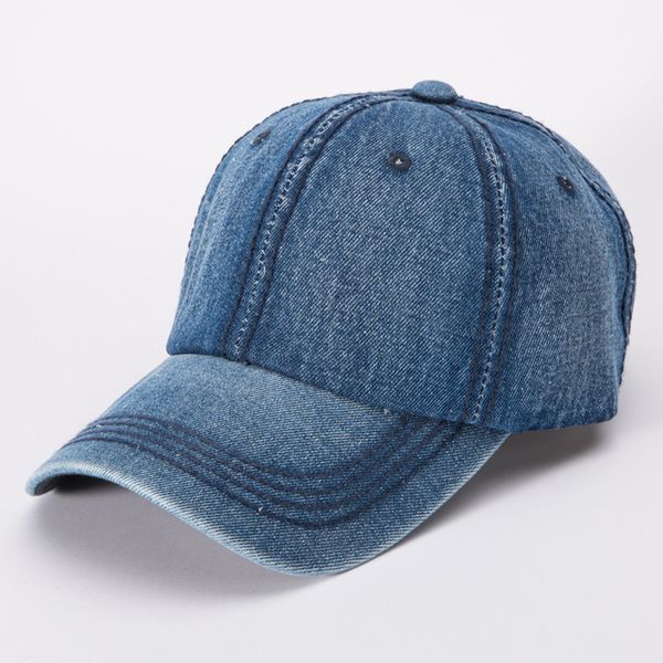 

men women fashion trend cowboy caps peaked hat hip hop curved strapback snapback baseball cap womens visor hat korean style #3, Blue;gray